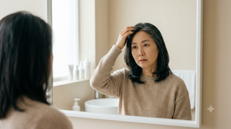 갱년기 여성 탈모 원인과 호르몬 치료법 및 두피 케어 총정리
