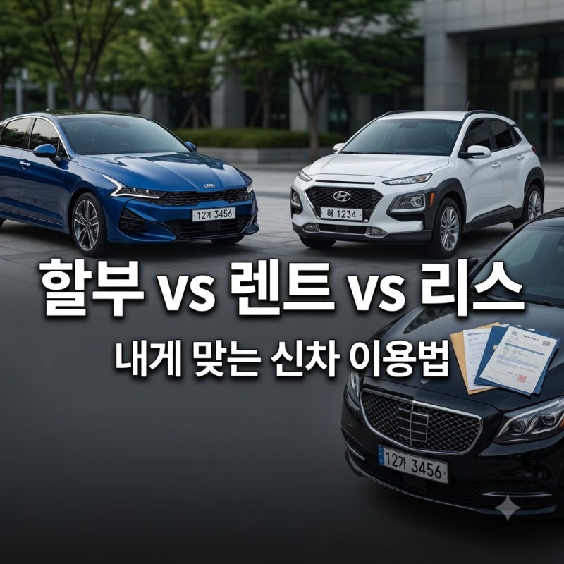 신차 할부 vs 장기렌트 vs 리스, 내게 맞는 선택은?