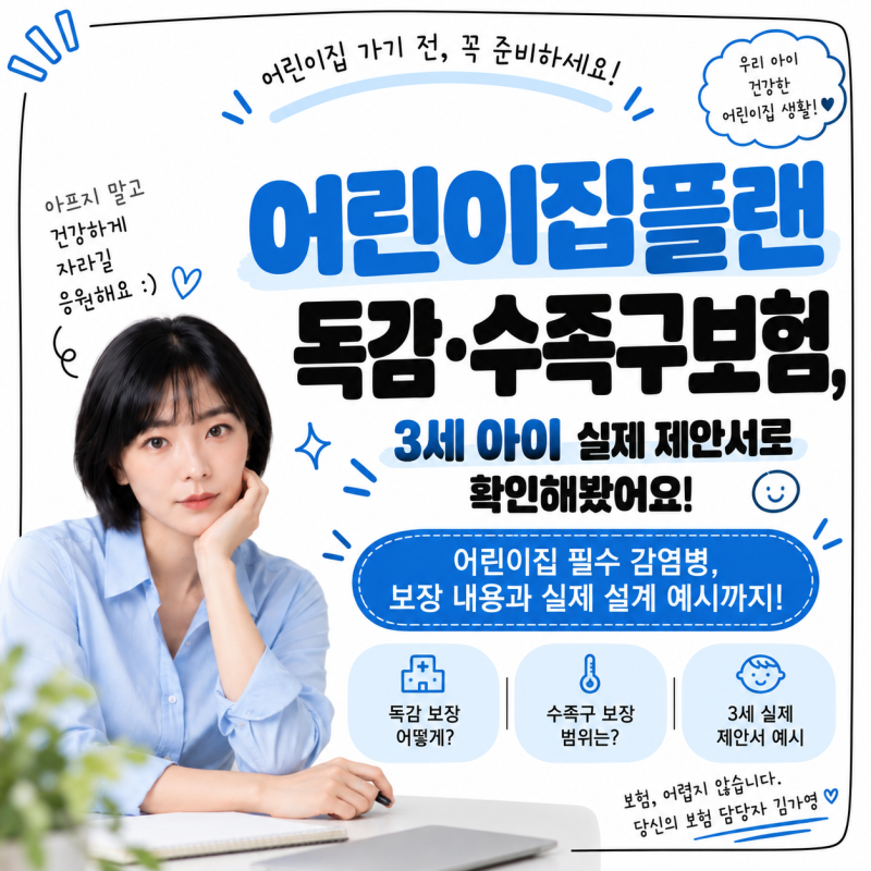 어린이집플랜 독감·수족구보험, 3세 아이 실제 제안서로 확인해봤어요