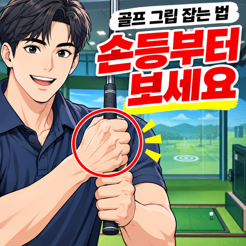 골프 그립 잡는 법 — 종류보다 손등 각도를 먼저 봅니다