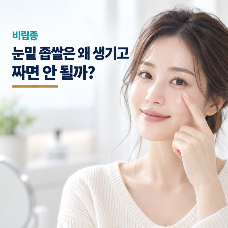 비립종, 눈밑 좁쌀은 왜 생기고 짜면 안 될까?