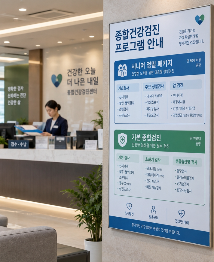60대 부모님 건강검진 비용 비교와 주요 대학병원별 가격 비교 및 추천항목