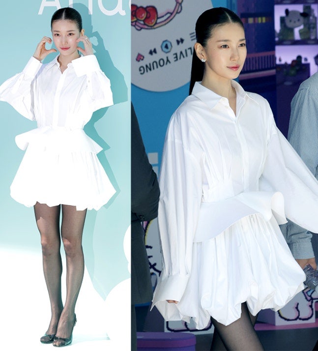 수지 올백 미니드레스 눈길 송혜교 같은 옷 화제, 465만원 셀린느 스타일링 차이는