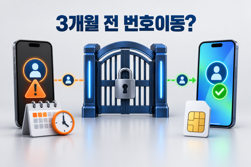 번호이동 3개월 제한, 중립기관 신청 후 기존 번호 옮기는 순서