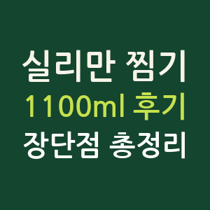 실리만 이지웨이 찜기 1100ml 내돈내산 후기, 장단점 총정리