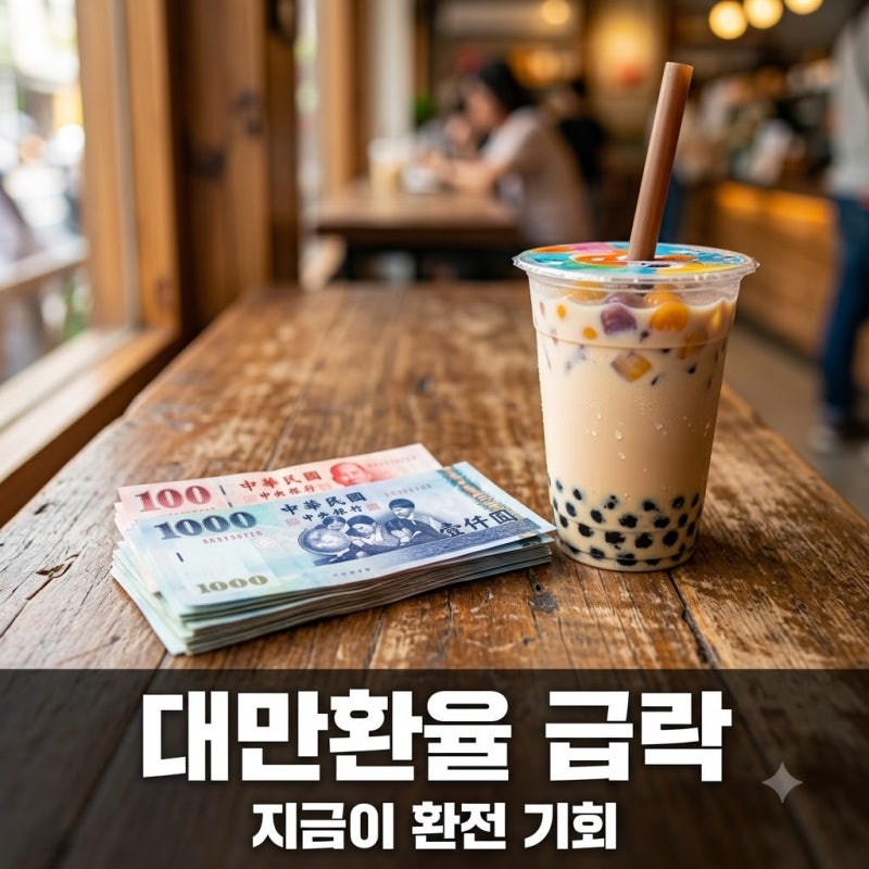 대만환율 뚝 떨어졌다? 100만원 환전했더니.. 여행 가기 딱 좋은 지금