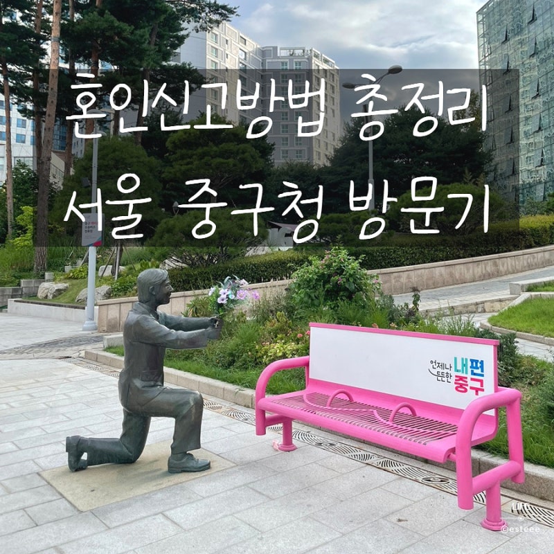혼인신고서 작성방법 꿀팁 공유 · 양식 다운로드｜서울 중구청 혼인신고 후기