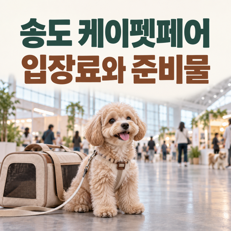 2026 케이펫페어 송도 오늘 시작! 현장 입장료와 반려견 동반 준비