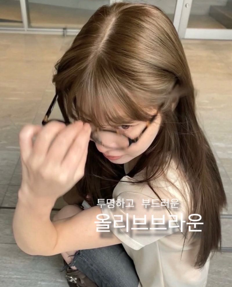 올리브브라운 염색 웜톤 추천