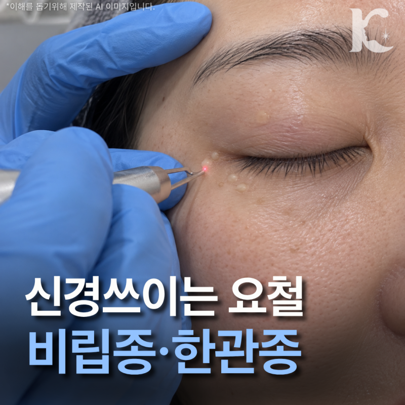 광주비립종 수완지구에서 제거 알아보기 전 한관종과 구분하기