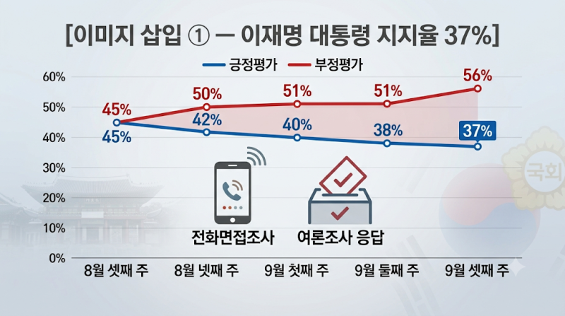 이재명 지지율 37% 또 최저…오늘 기자회견 직전 발표 왜 계속 떨어졌나?