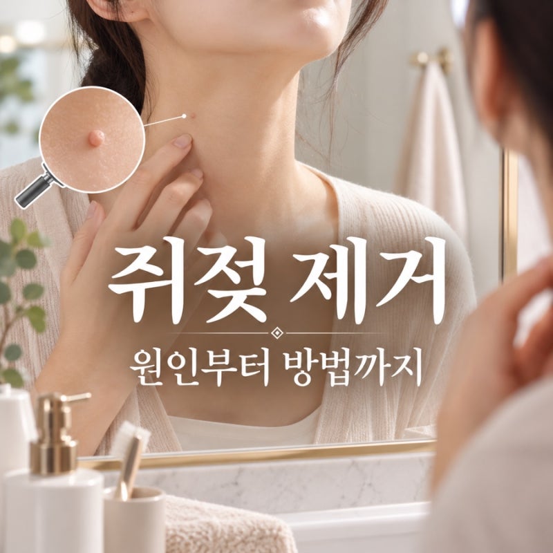 쥐젖 원인과 제거 방법 제대로 알아봤어요