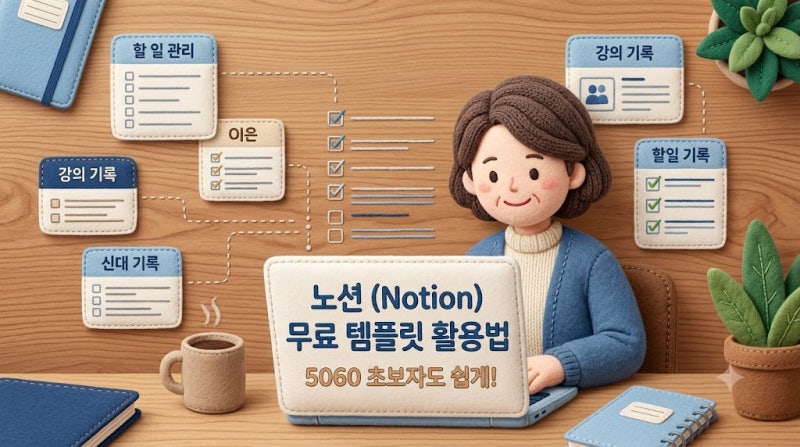 Notion 무료 템플릿 활용법|노션 초보자를 위한 구조와 사용법
