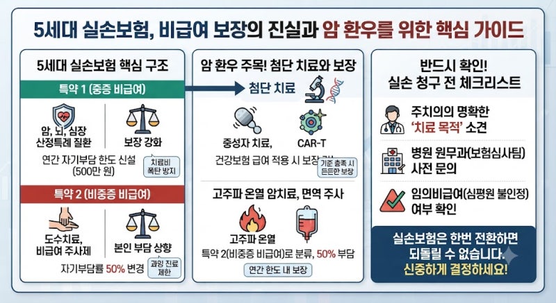 뉴스보며 경제공부;5세대 실손보험, 비급여 보장과 암 환우들이 꼭 알아야 할 진실 총정리
