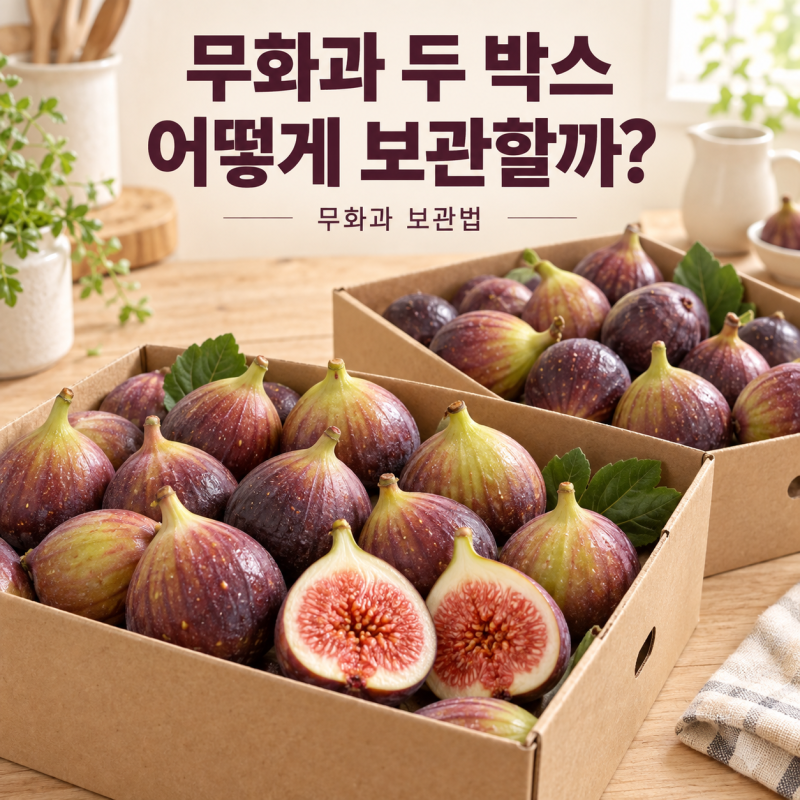 무화과 보관법과 먹는 법, 두 박스 넉넉히 샀다면?