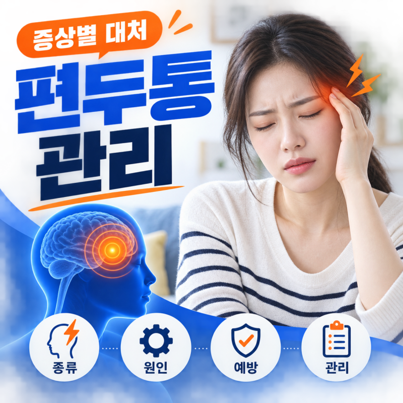 편두통 종류와 원인별 대처법 증상에 따른 예방과 관리 방법 정리
