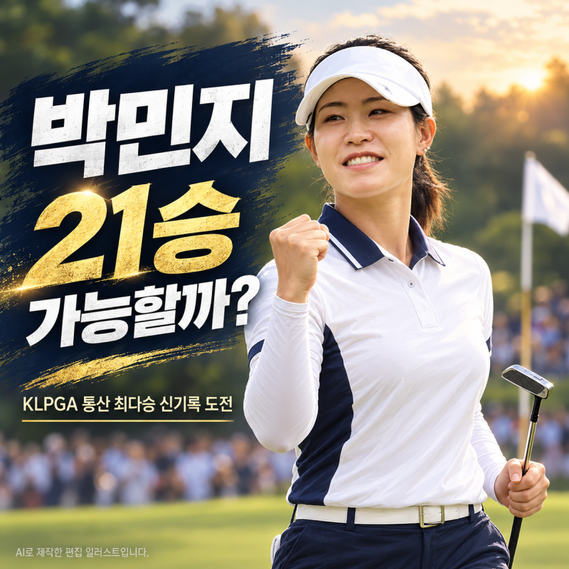 박민지 21승 가능할까? 2026 KLPGA 통산 최다승 신기록 도전