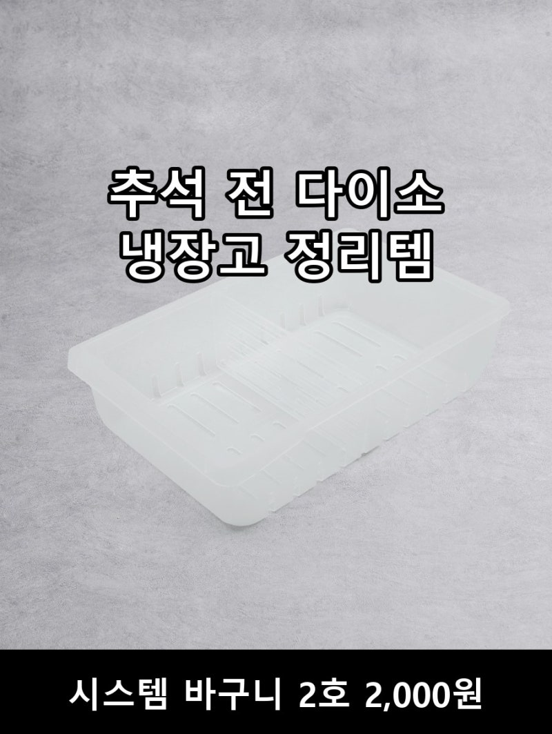 추석 냉장고 정리, 다이소 2천 원 정리함 5종 세워서 넣기
