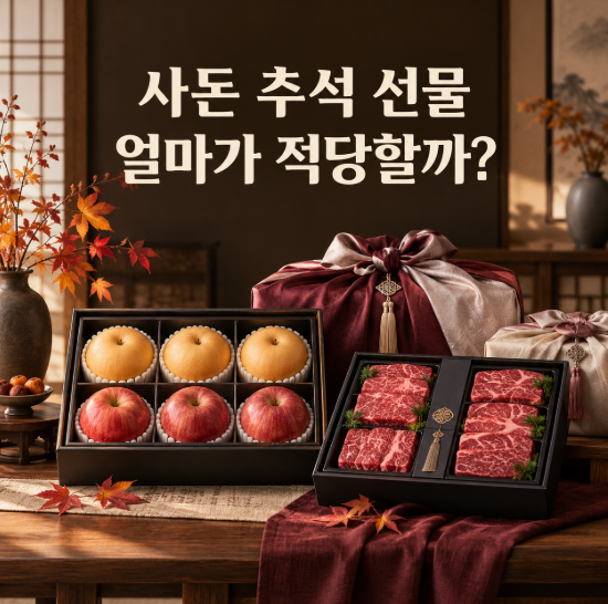 사돈 추석 선물 추천, 얼마짜리를 해야 너무 가볍지도 부담스럽지도 않을까?
