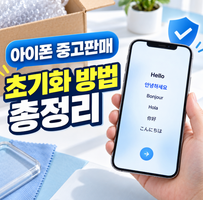 아이폰 중고판매 초기화, 그냥 지우면 끝? 판매 전 꼭 확인할 5가지