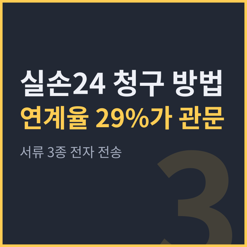 실손24 청구 방법 3단계, 연계 병원 3만곳과 연계율 29%