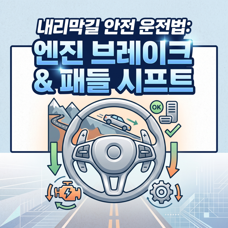 내리막길 안전 운전법: 엔진 브레이크 & 패들 시프트