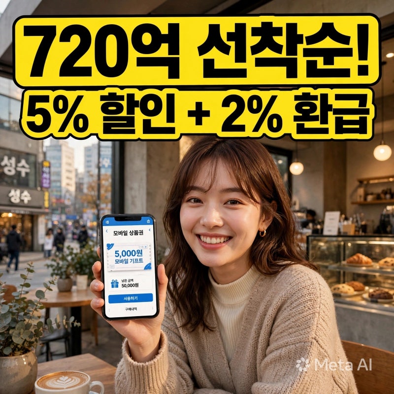 720억 선착순 풀린다｜서울사랑상품권 5% 할인+2% 환급, 얼마 아끼나