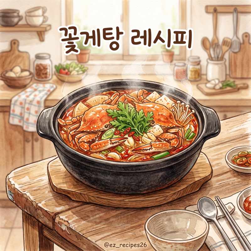 꽃게탕 끓이는법 국물 맛 살리는 비법