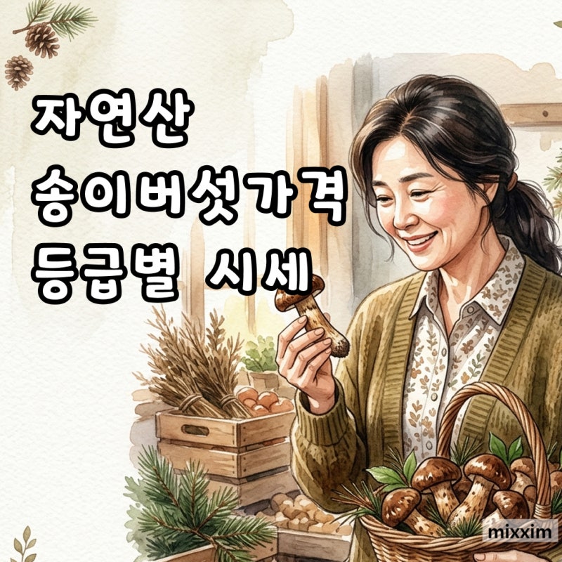 자연산송이버섯가격 등급별 1kg 시세 비교 팁