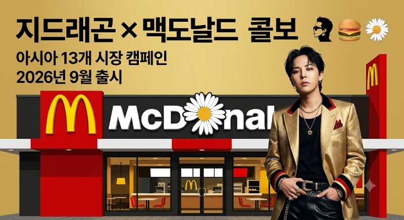 지드래곤 맥도날드 콜라보!｜신메뉴·출시일·굿즈까지