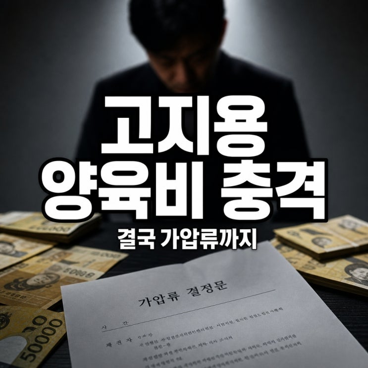 "설마 했는데 결국"...<b>고지용 양육비</b> 4천만원, 재산 가압류 충격