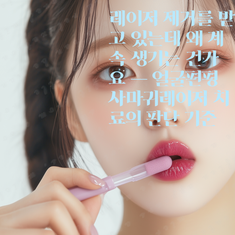 레이저 제거를 받고 있는데 왜 계속 생기는 건가요 — 얼굴편평사마귀레이저 치료의 판단 기....