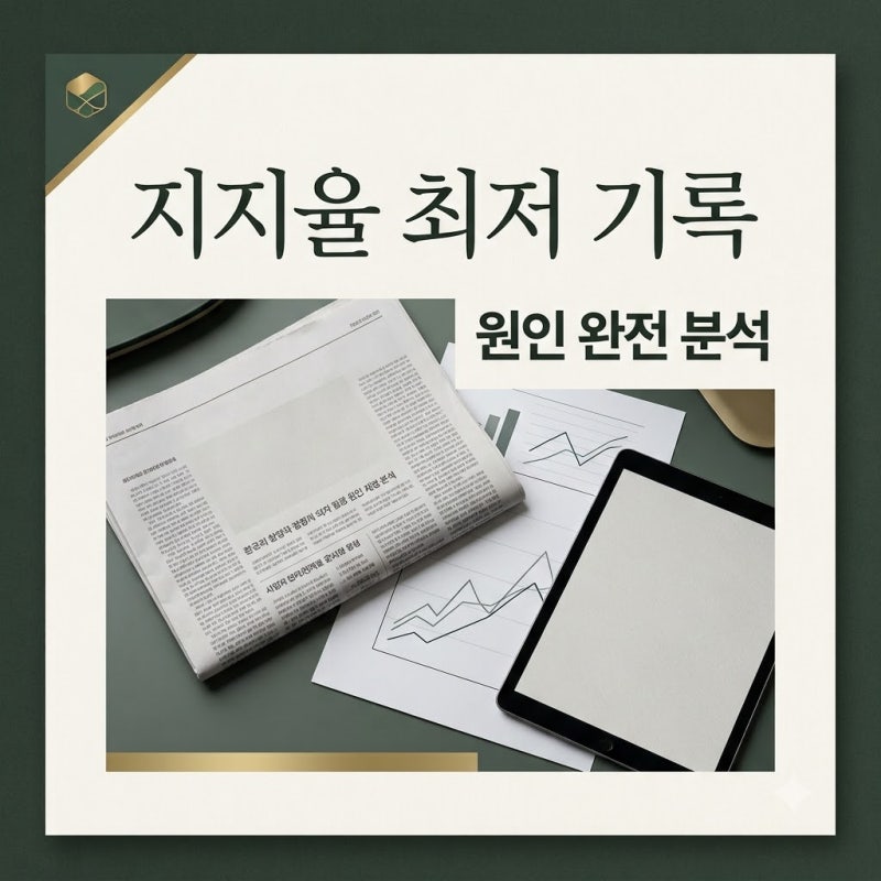 이재명 지지율 취임 후 최저치 기록 주요 원인과 계층별 여론 변화