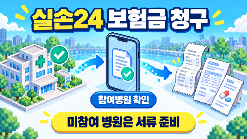 실손24로 실손보험 청구하는 방법, 참여 병원이 아닐 때 필요한 서류