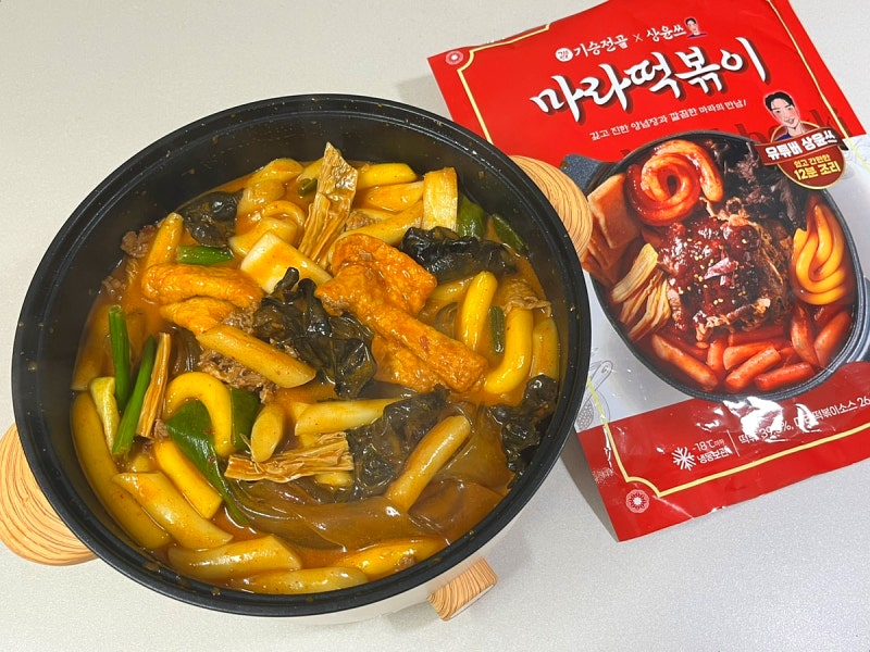 상윤쓰 마라떡볶이 밀키트 내돈내산 솔직후기 분모자 뉴진면 중국당면 추가