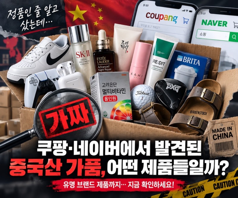 쿠팡·네이버에서 발견된 가짜 제품들, 어떤 상품이었나