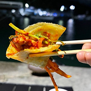 속초중앙시장맛집 포장 먹거리 오징어무침회 원조소문난무침회