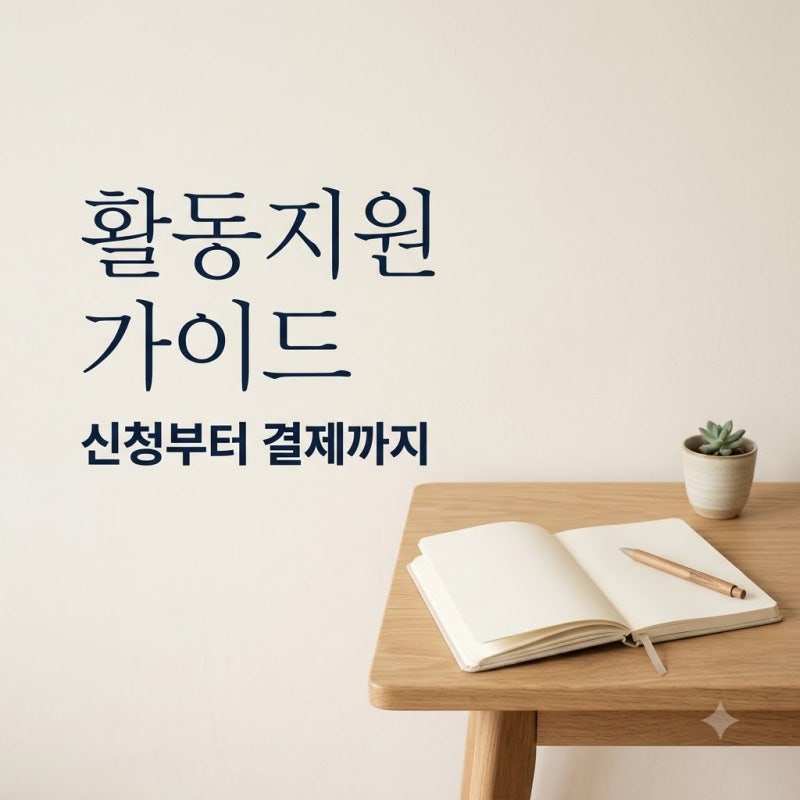 장애인 활동지원서비스 소득 상관없이 이용하는 꿀팁