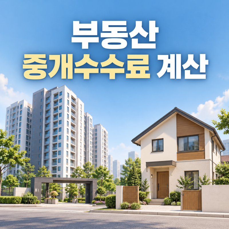 부동산 중개수수료 계산｜매매·월세 복비와 거래금액 계산법