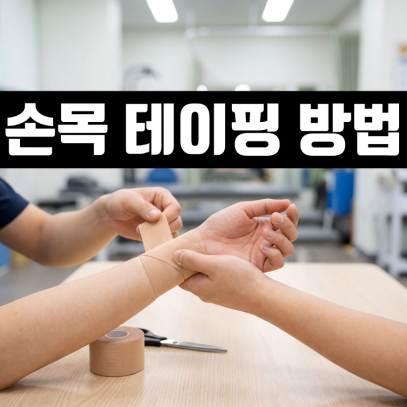 손목 테이핑 방법, 손목 아플때 통증 완화 비결