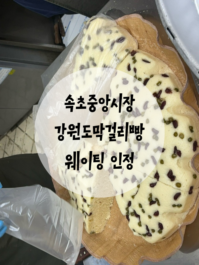 속초 중앙시장 강원도막걸리술빵 웨이팅맛집 인정