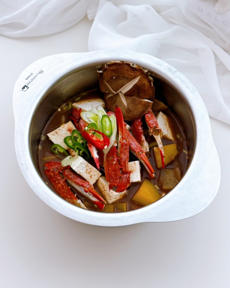 꽃게된장찌개 레시피 손질 냉동 꽃게다리로 시원하게! 비린내 없이 된장찌개 끓이는법