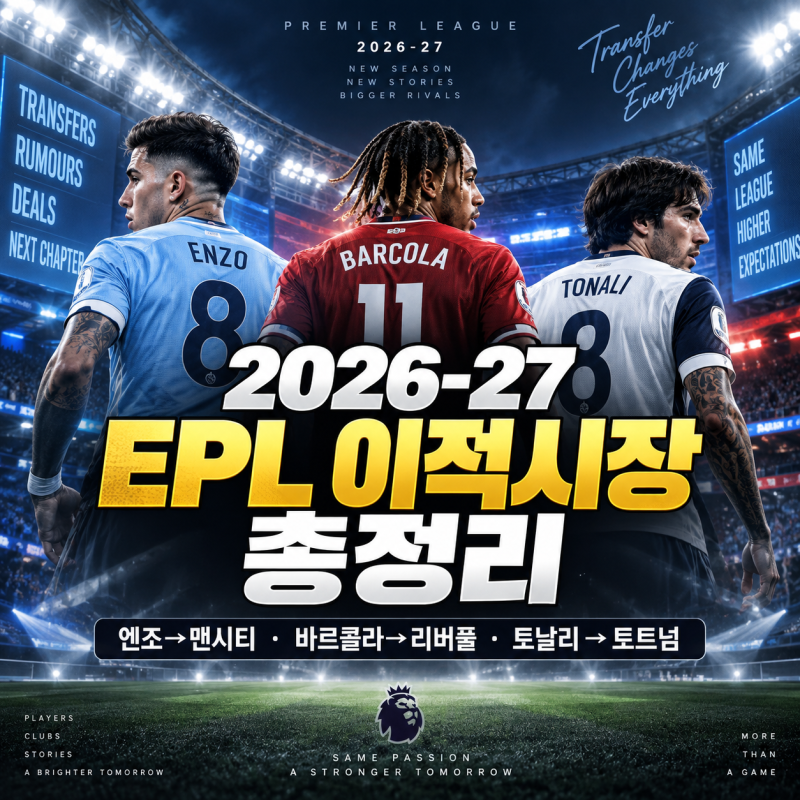 2026-27 EPL 이적시장 총정리