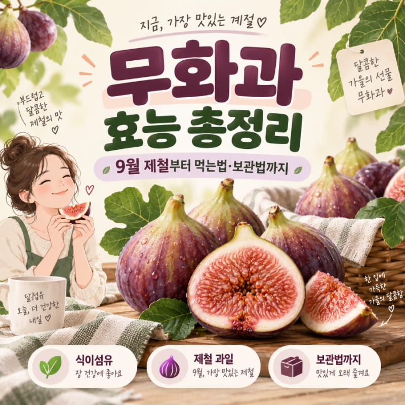 무화과 효능 총정리, 제철·먹는법·보관법까지 9월에 먹기 좋은 이유