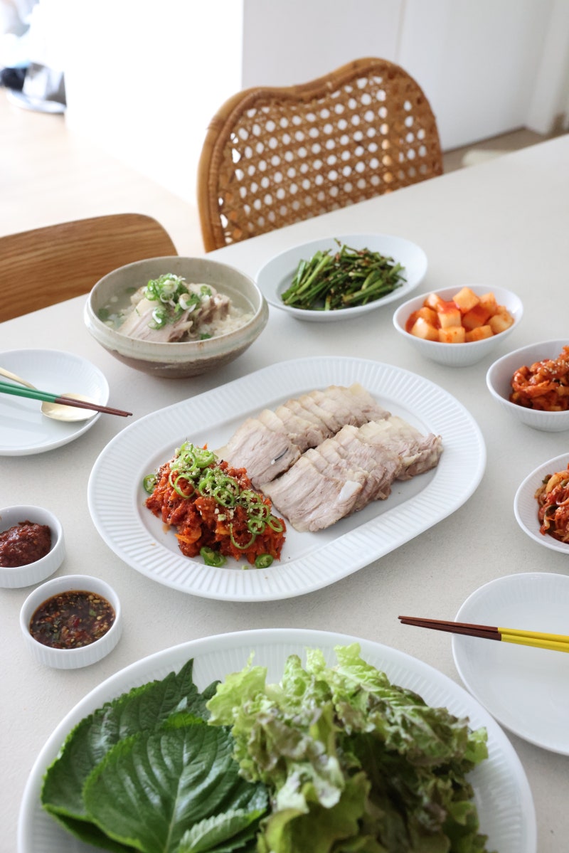 강레오 수육 레시피 삶는법 오겹살 수육 돼지국밥은 덤~ 찜수육 만들기