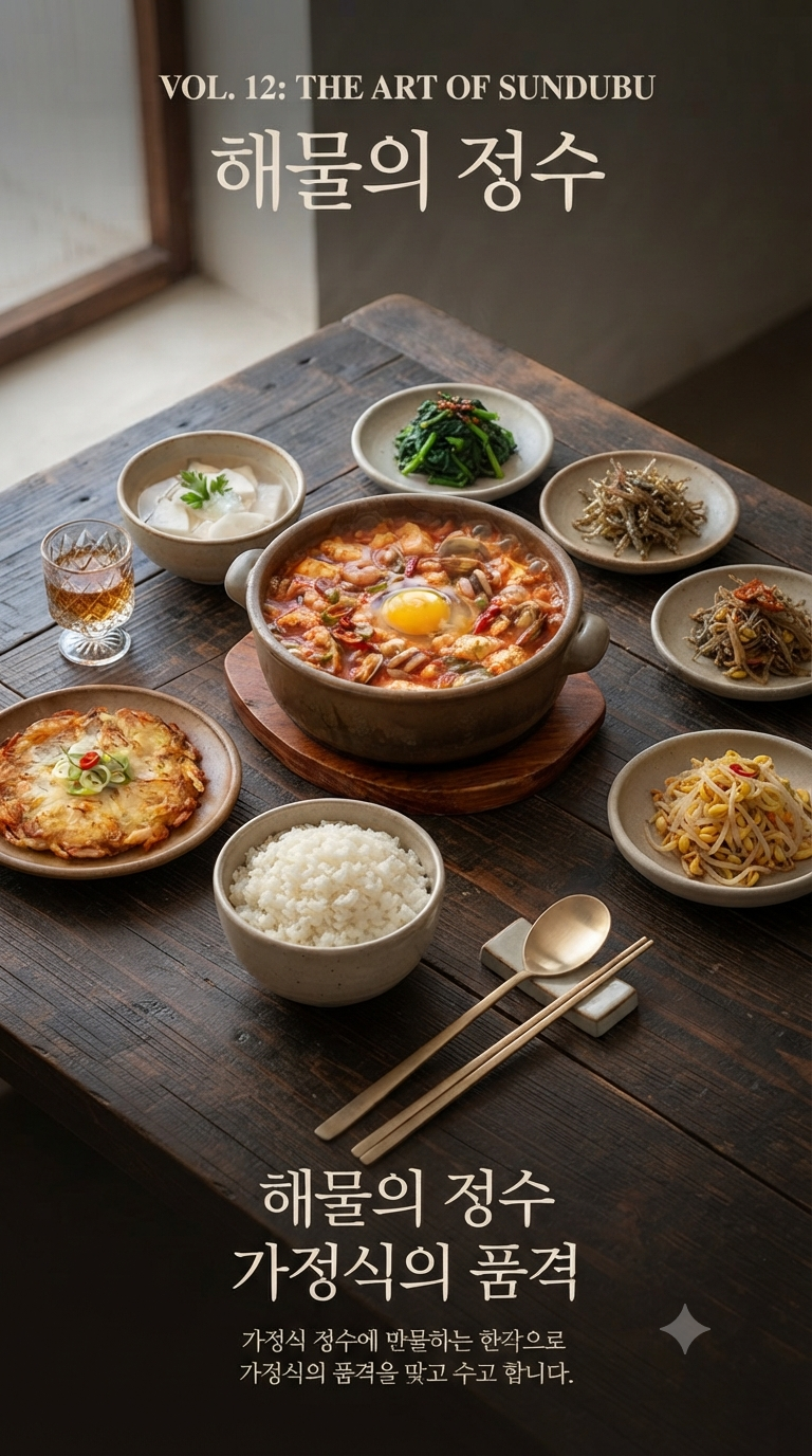 얼큰하고 시원하게 속이 확 풀리는 해물 순두부찌개 황금레시피