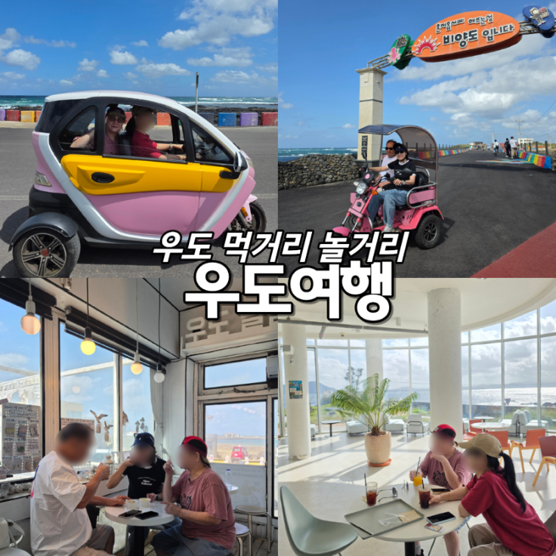 제주도 우도 전기차 2인승, 땅콩아이스크림, 카페 솔직후기