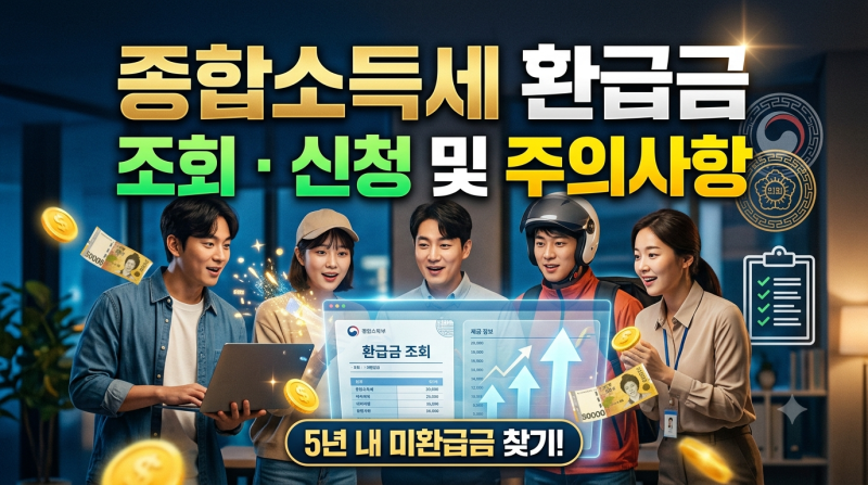 종합소득세 환급금 조회 및 신청 절차·주의사항 총정리
