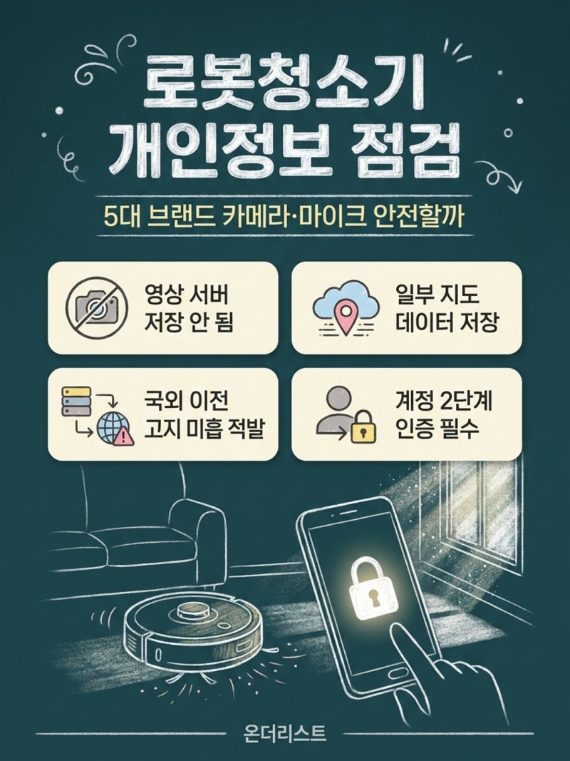 5대 브랜드 로봇청소기 점검 결과…카메라보다 더 찝찝한 '이것'의 정체