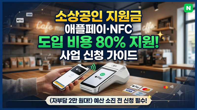 소상공인 애플페이 NFC 단말기 지원금 80% 신청 방법 및 조건 총정리